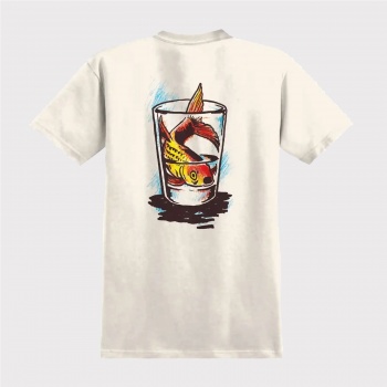 ANTIHERO FISH BOWL TEE BEIGE