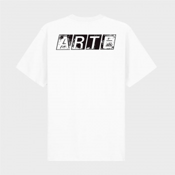 ARTE FADED BACK PRINT TEE...