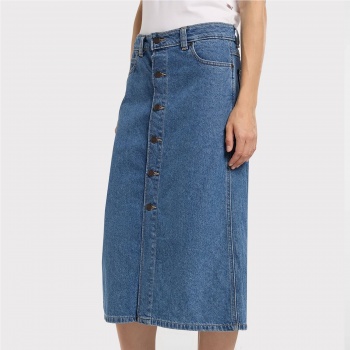 DICKIES MIDI DENIM SKIRT W... 2